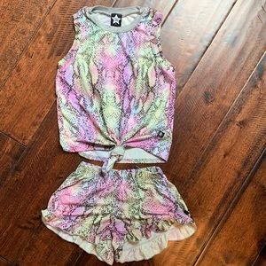 Pixie Lane 2-Piece Tank Top & Shorts Set - Girls